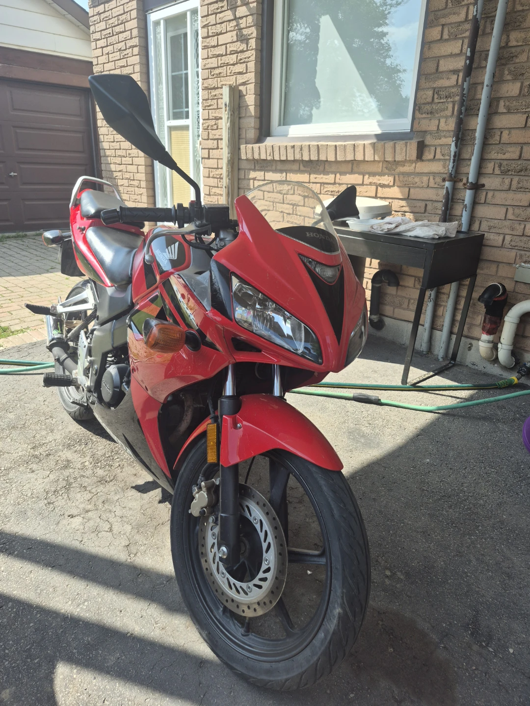 Red Honda CBR 125R Motorcycle 2007