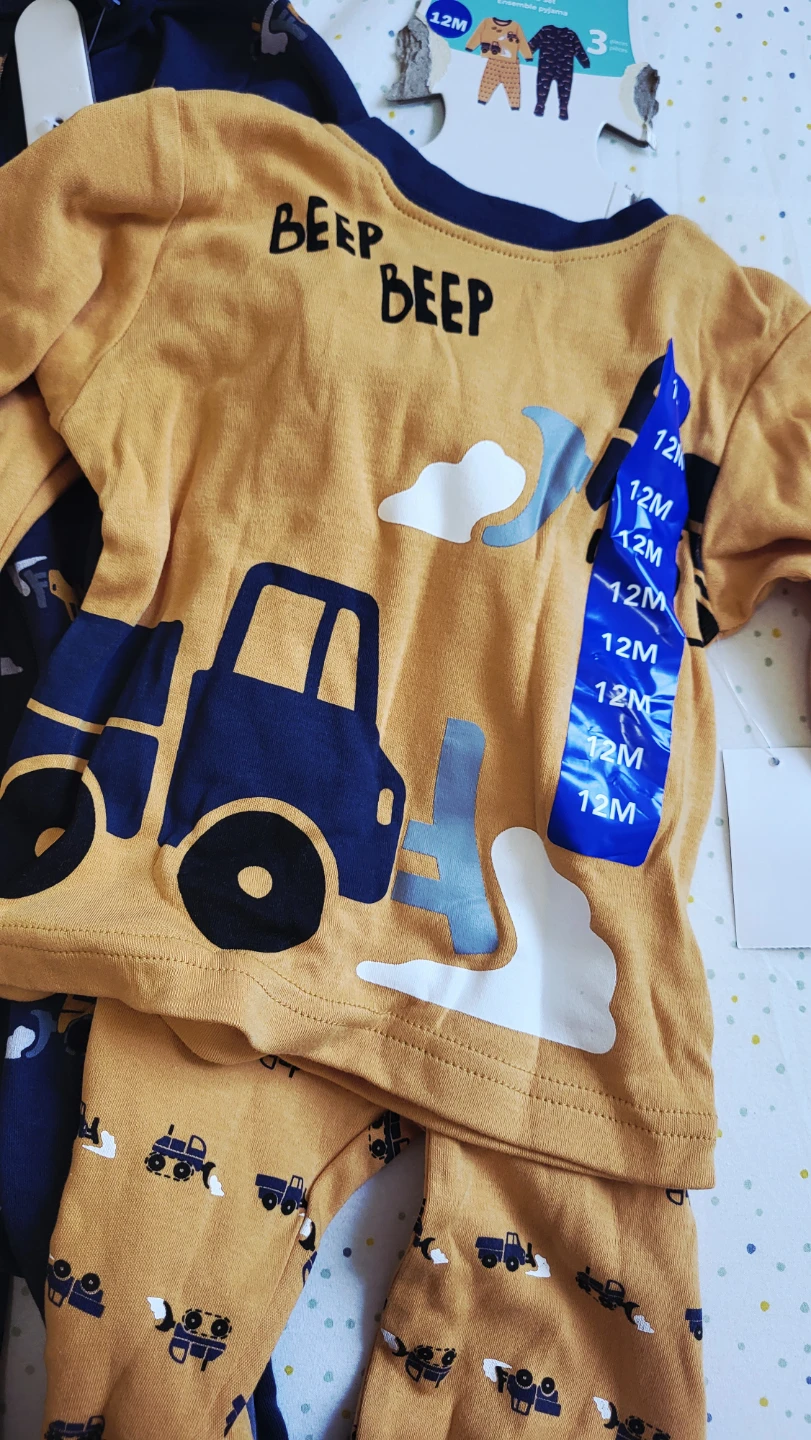 Pekucz Baby Pajamas 12M - Trucks