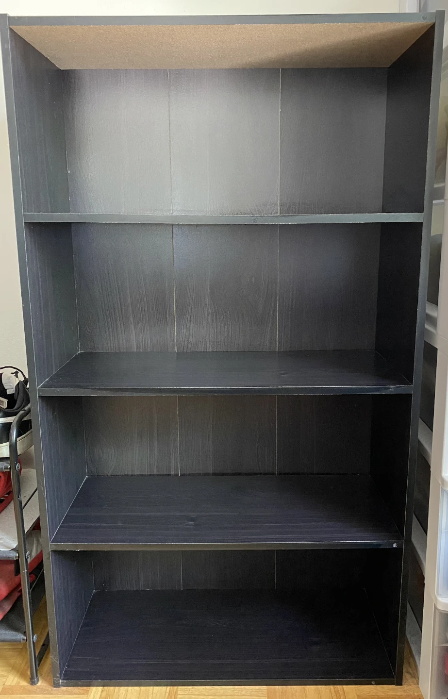 Black 5-Shelf Bookshelf