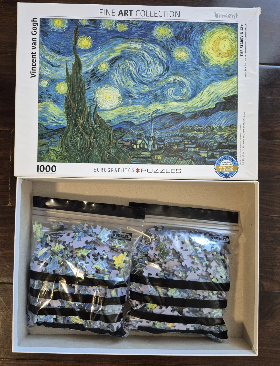 Eurographics Vincent van Gogh The Starry Night 1000 Piece Puzzle - photo 2