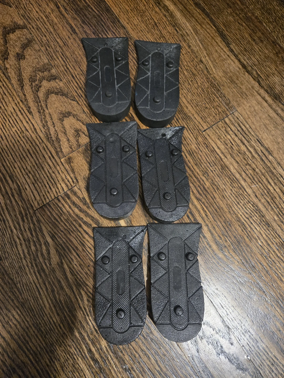 Set of 6 Black Shoe Heel Protectors