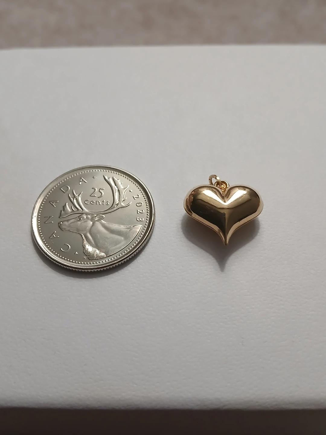 10K Gold Heart Pendant - photo 4