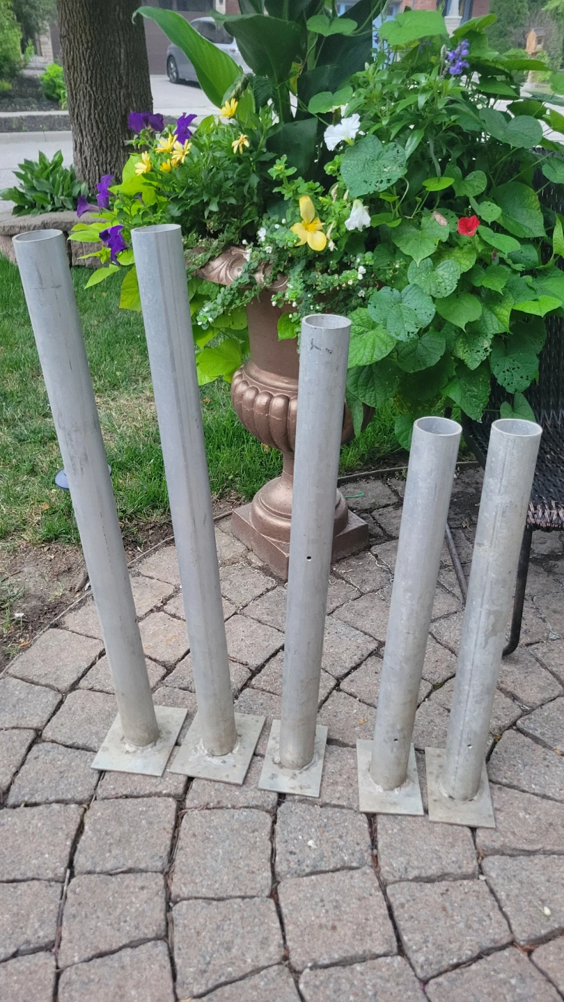 Set of 5 STURDY Aluminum Poles