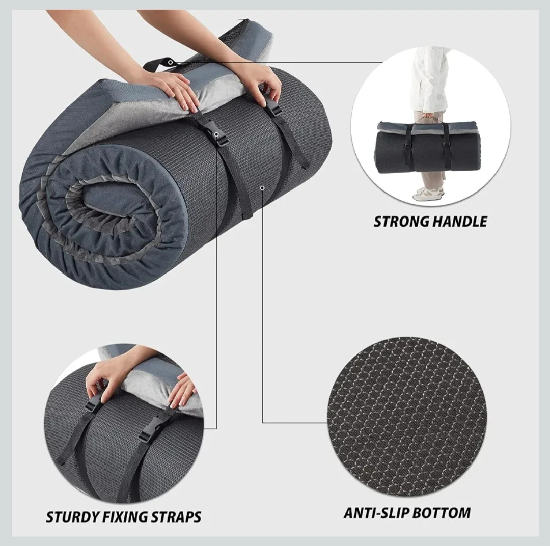 Bedfolks Roll Up Memory Foam Camping Mattress ...