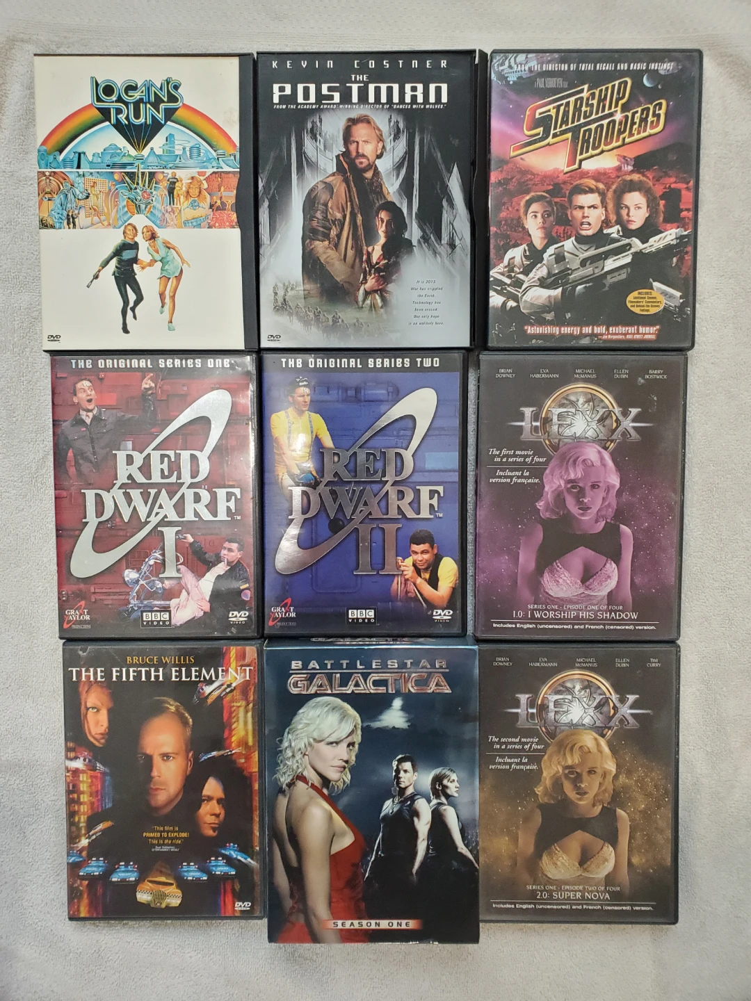 Mixed Lot of 9 Sci-Fi DVDs