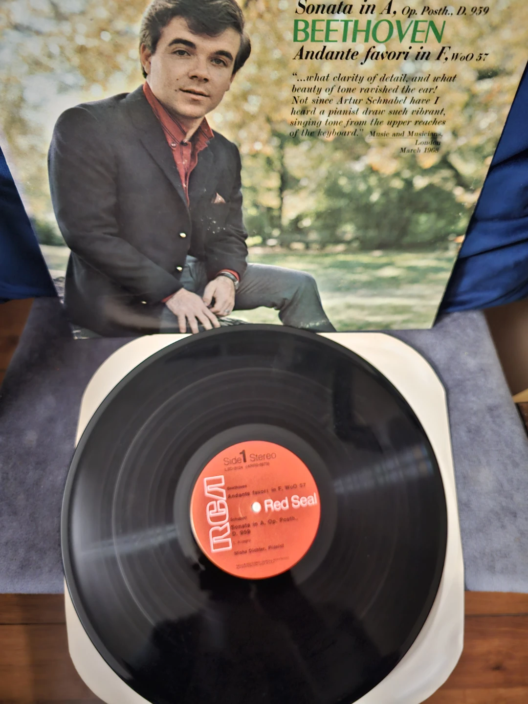 RCA Red Seal Schubert Beethoven Sonata LP Record - photo 3