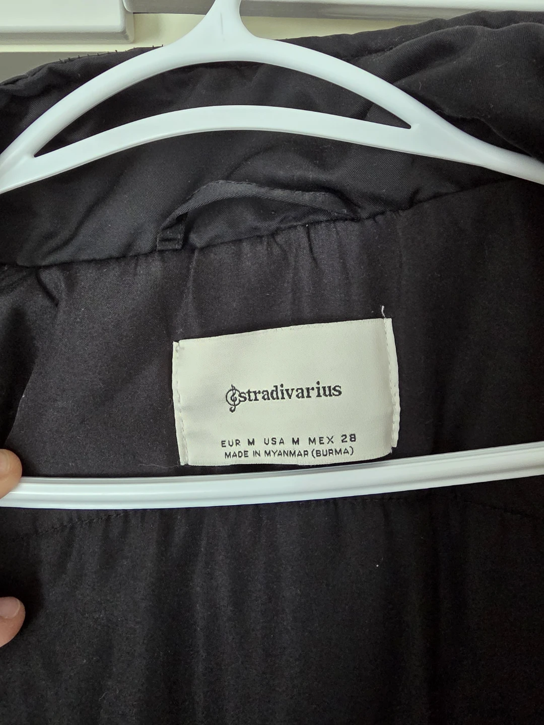 Stradivarius Black Parka Jacket with Faux Fur Hood - photo 4