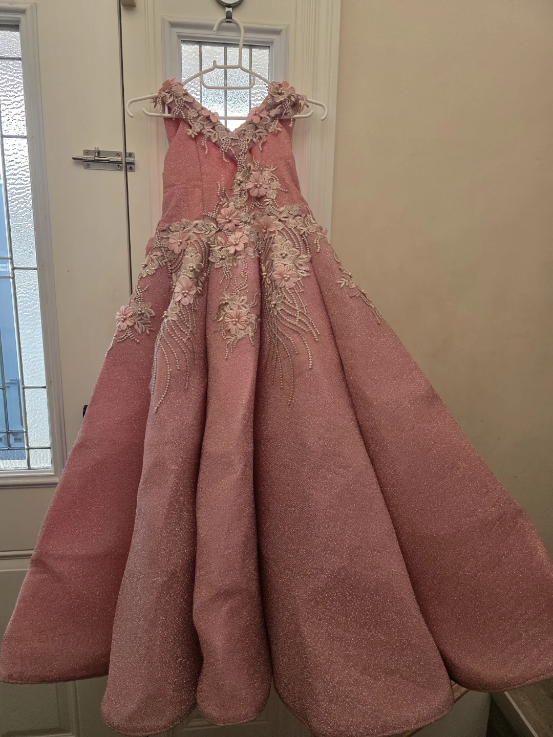 Pink Sequin Girl Gown - photo 3