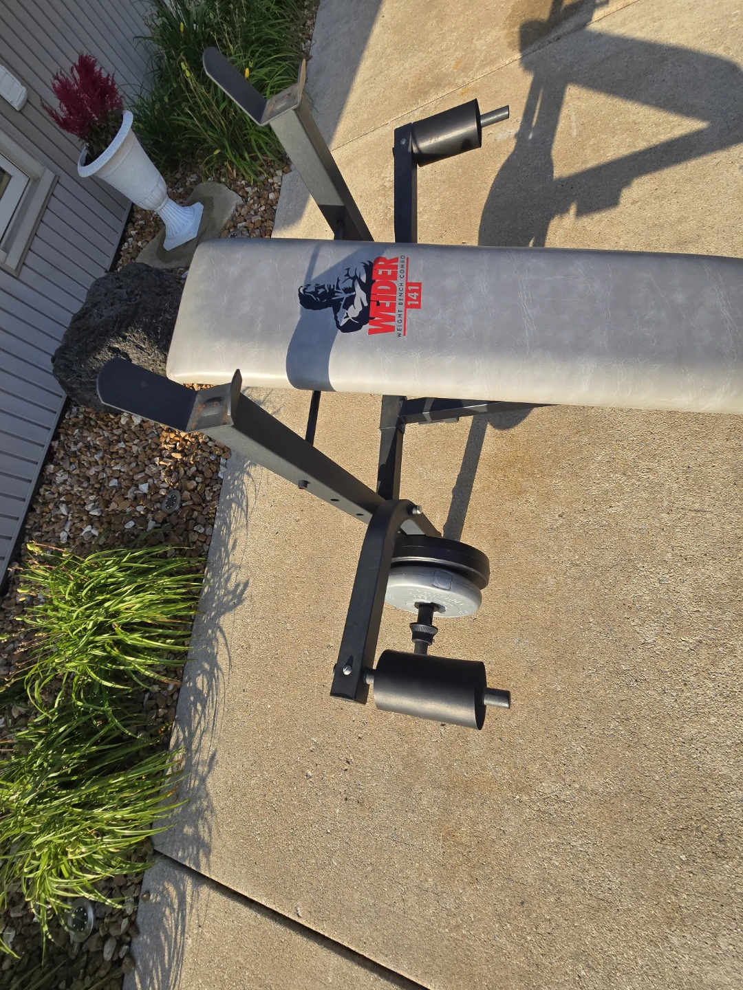 Weider Weight Bench Combo 141 With Weights - photo 4