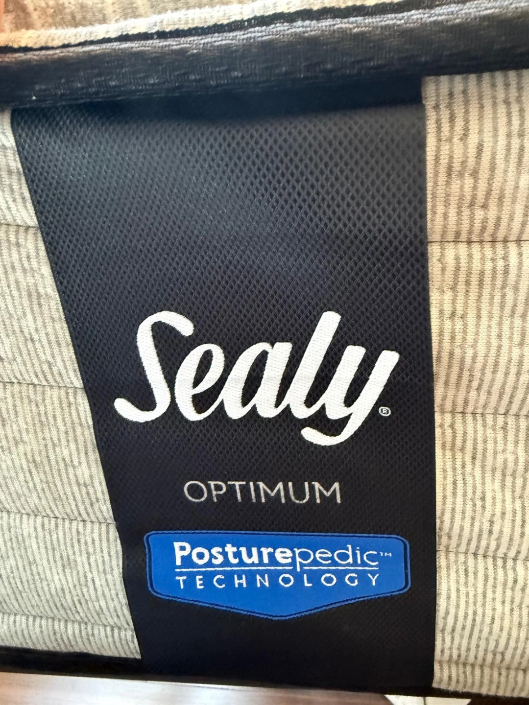 Sealy Optimum Posturepedic Queen Mattress and Metal Bed Frame - photo 4
