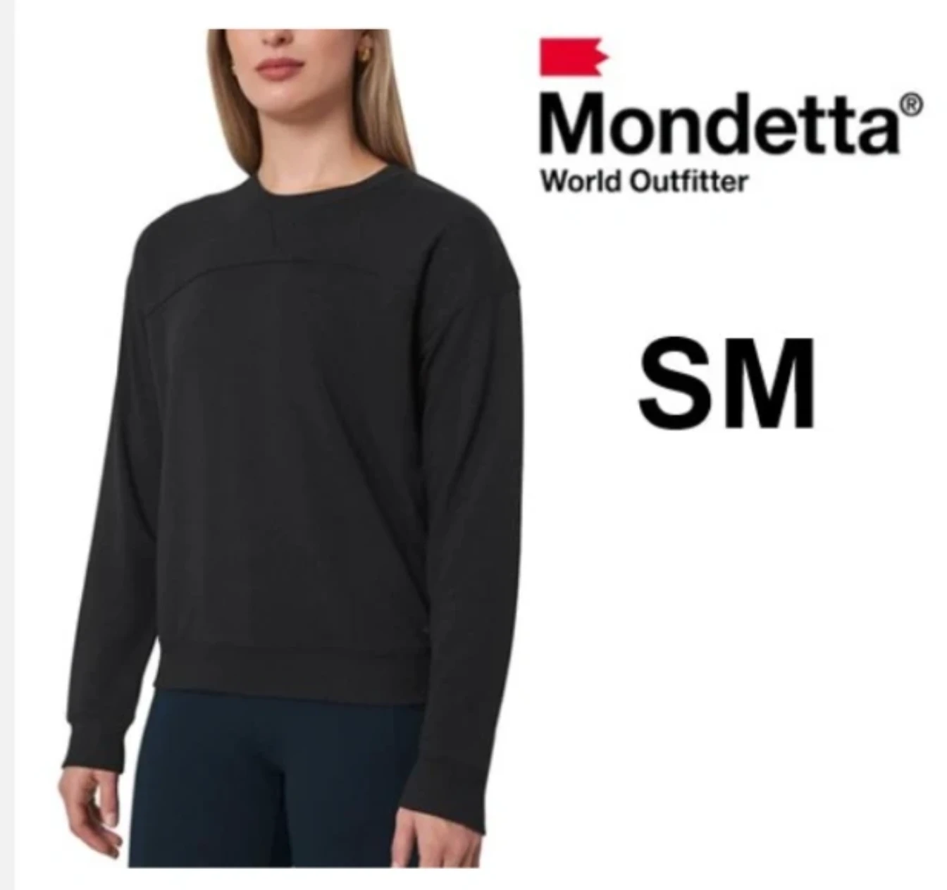 Mondetta Black Crewneck Sweatshirt - photo 4