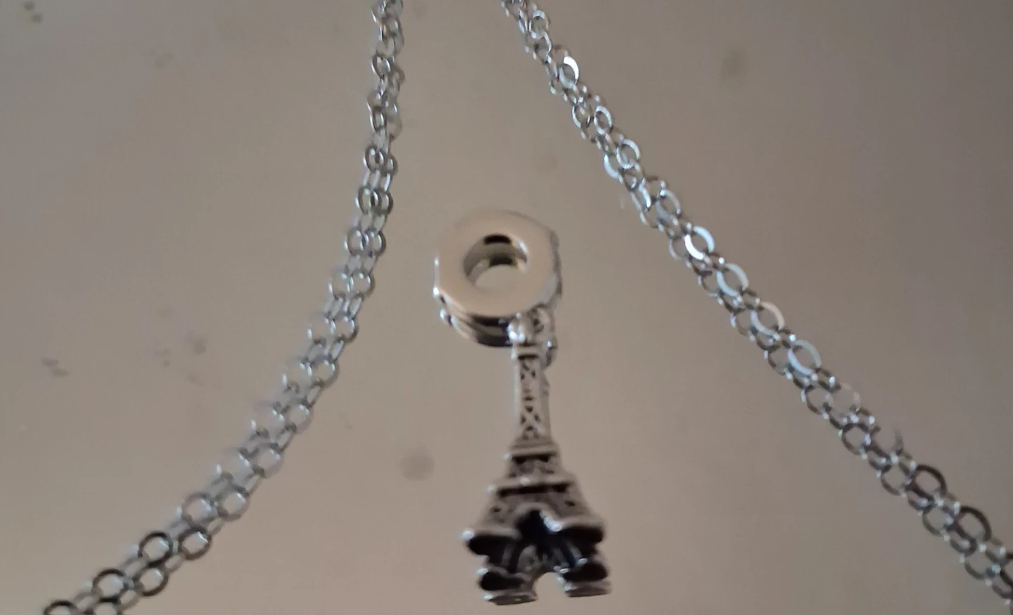 Eiffel Tower charm and Necklace