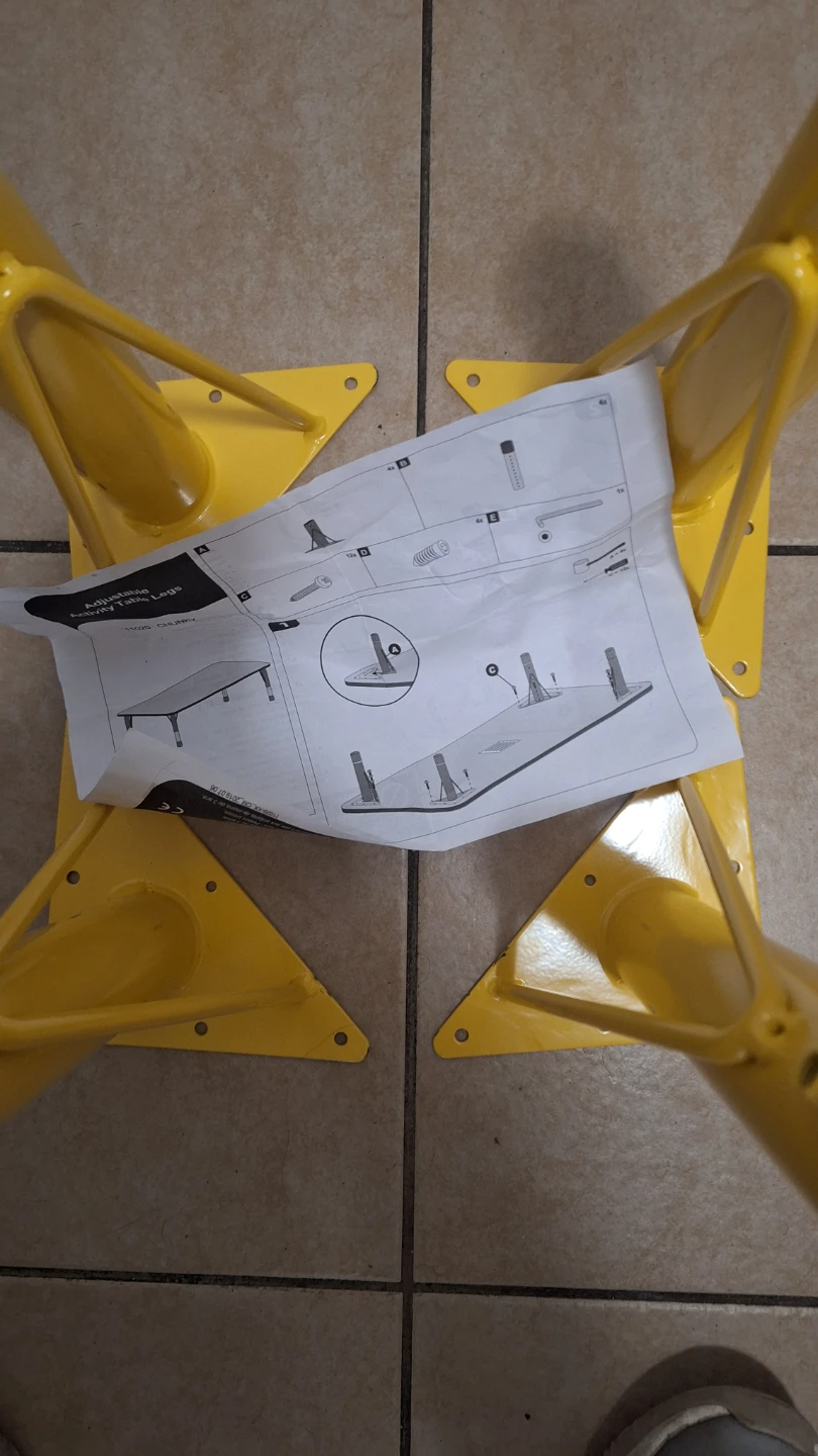 Yellow Adjustable Wheel Chocks