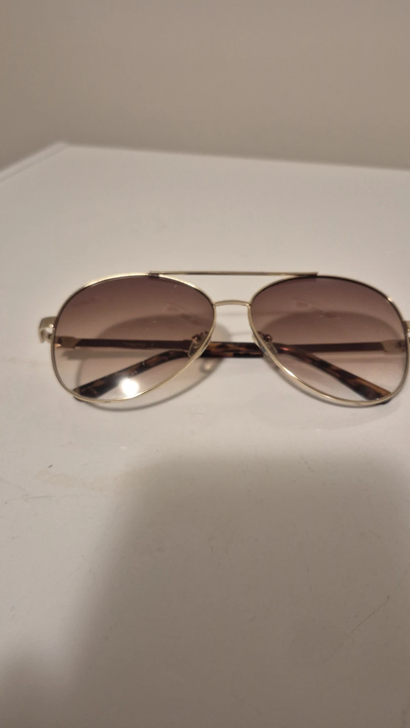 Gold Coloured Aviator Sunglasses - photo 2