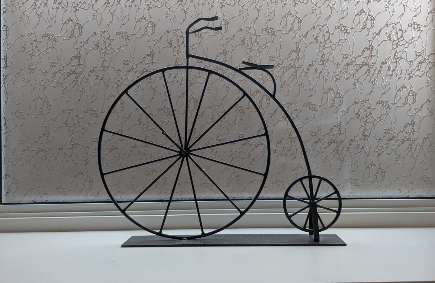 Black Metal Penny Farthing Bicycle Decor - photo 2