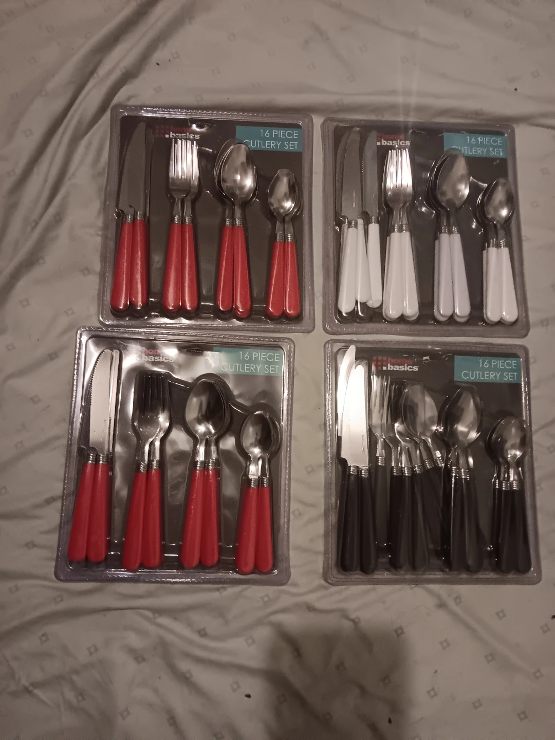 Home Basics 16 Piece Cutlery Set (EACH)