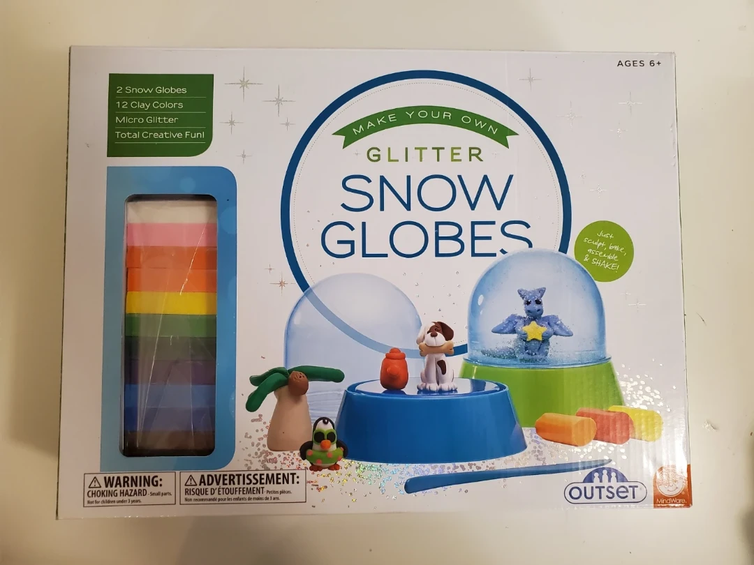 Make Your Own Glitter Snow Globes Craft Kit...New