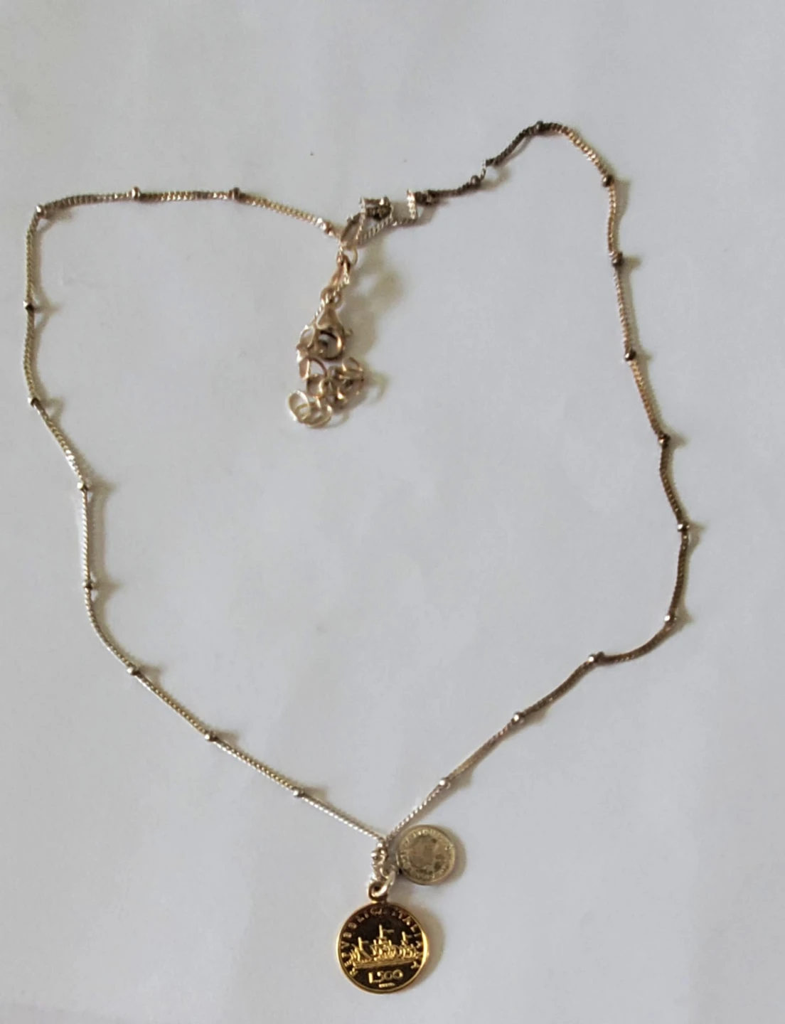 Vintage Italian 500 Lira Coin Pendant Necklace - photo 3