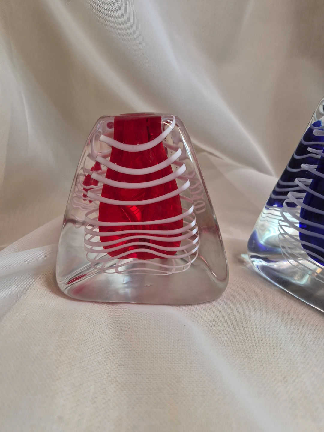 Pair of Art Glass Perfume Bottles... - photo 2