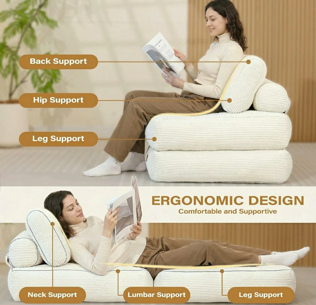 Comfortable Couch Bed Chair Sofa Lounge with Ergonomic Design - photo 3