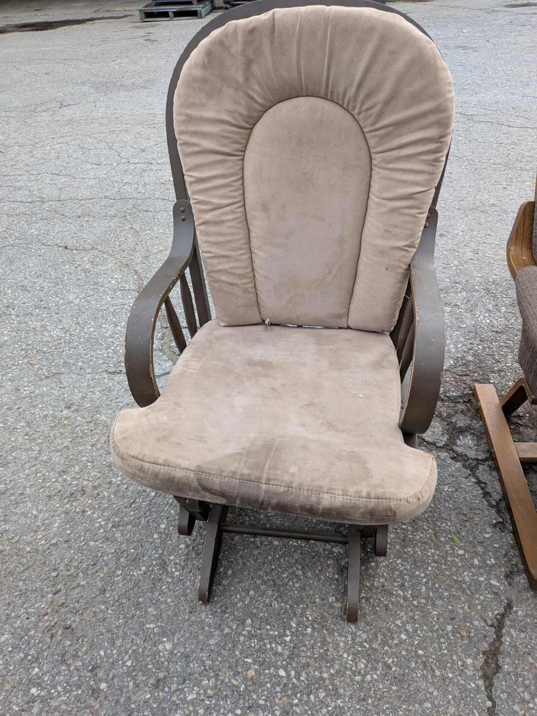 Glider Rocker Chair with Cushions