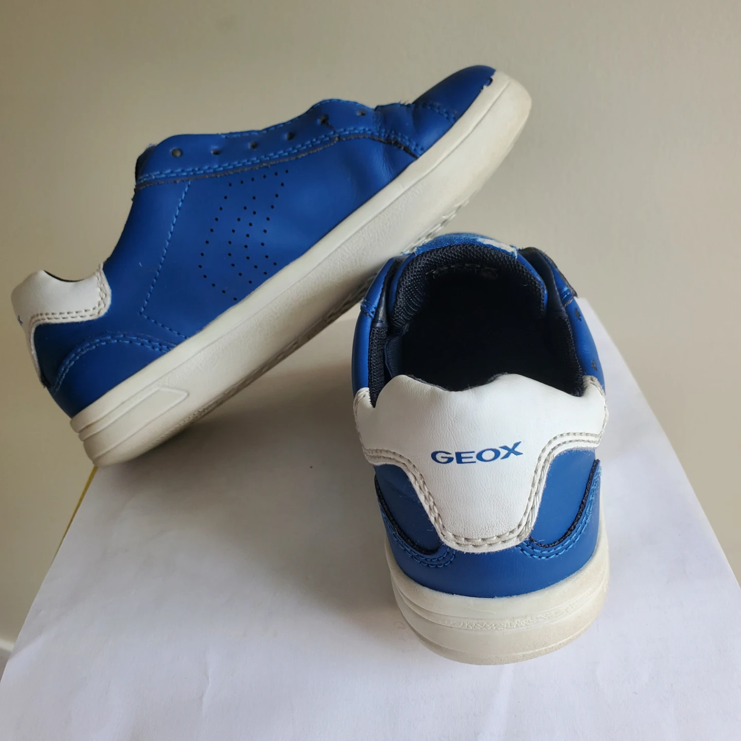 Geox Washiba Leather Sneakers, Kids, EUR 31 (US 13)