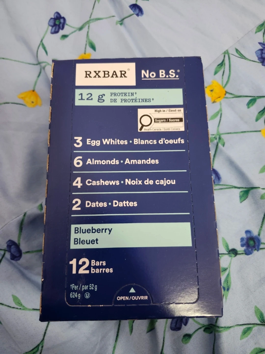 RXBAR Blueberry Protein Bars (12 Pack)