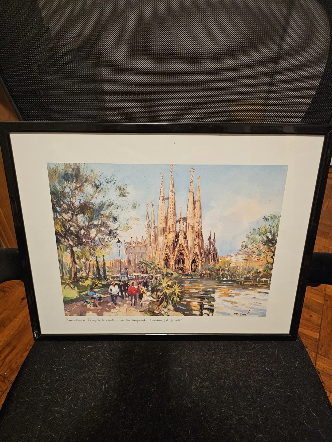 Framed Art Print: Barcelona Sagrada Familia