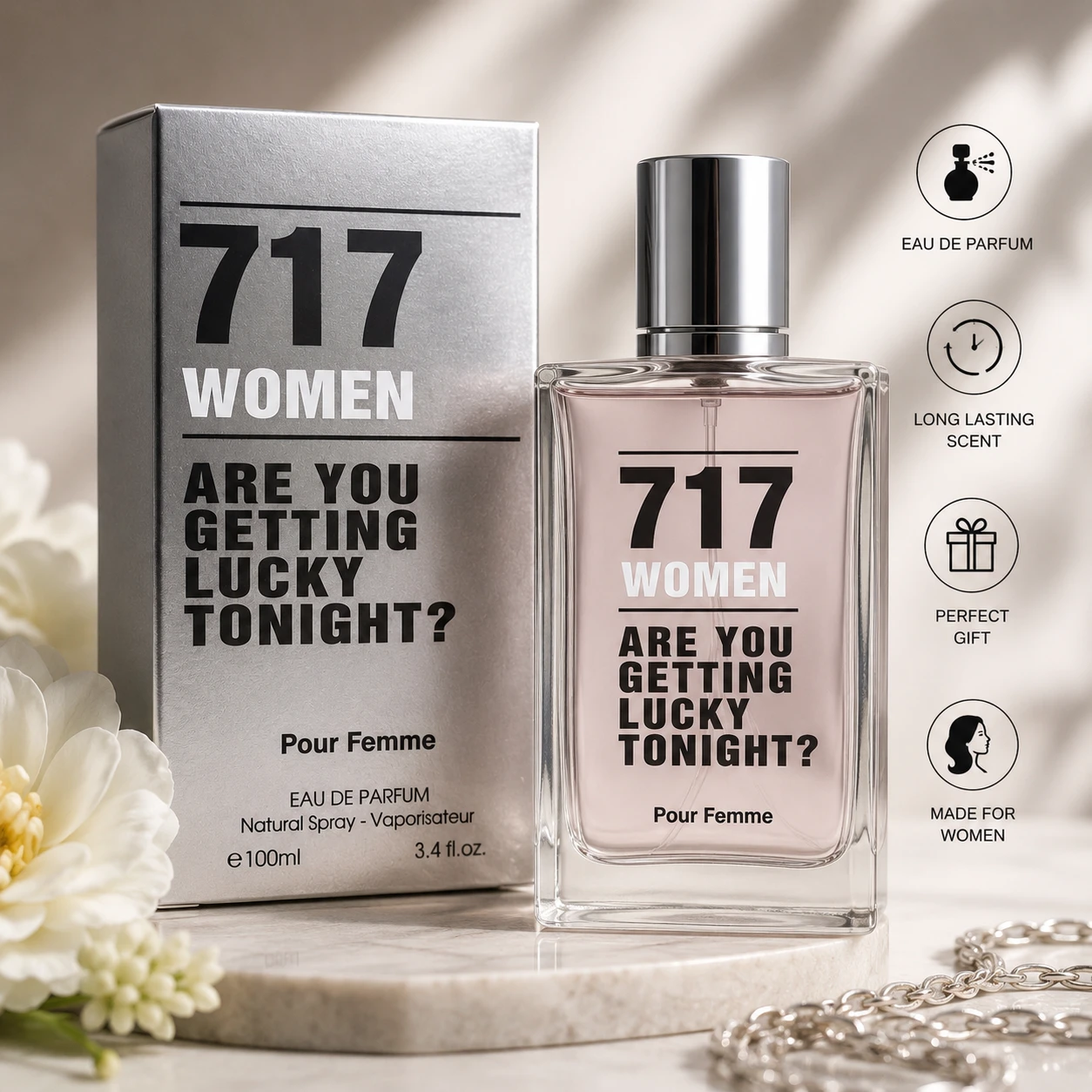 717 Women "Are You Getting Lucky Tonight?" 3.4 oz (100ml)