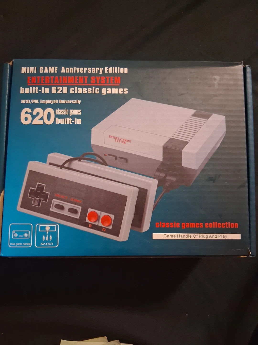 Mini Game Entertainment System with 620 Classic Games