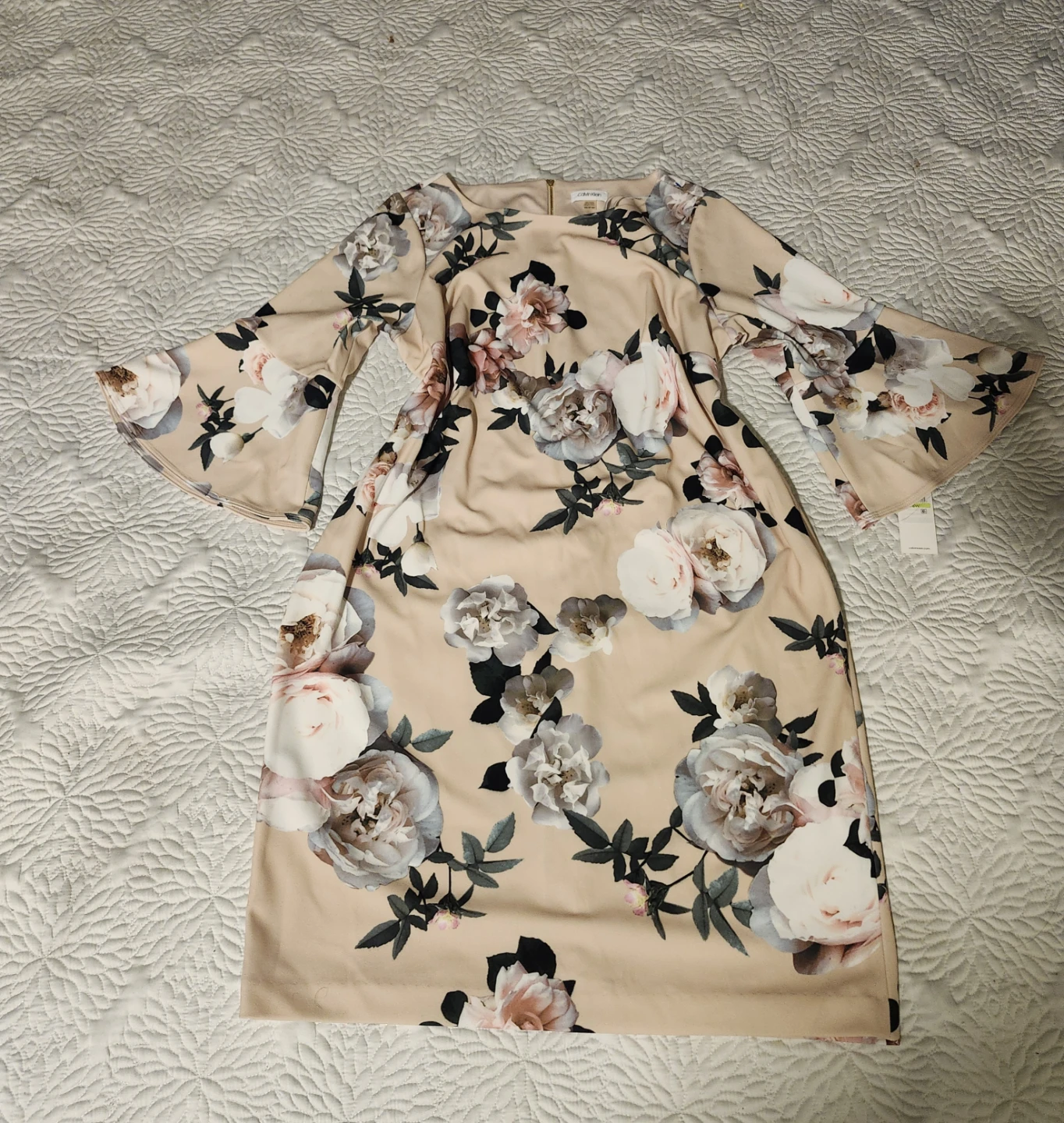 Calvin Klein Floral Bell Sleeve Dress - Size 18W - photo 2