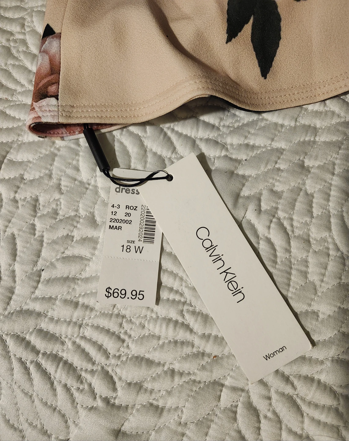 Calvin Klein Floral Bell Sleeve Dress - Size 18W - photo 3