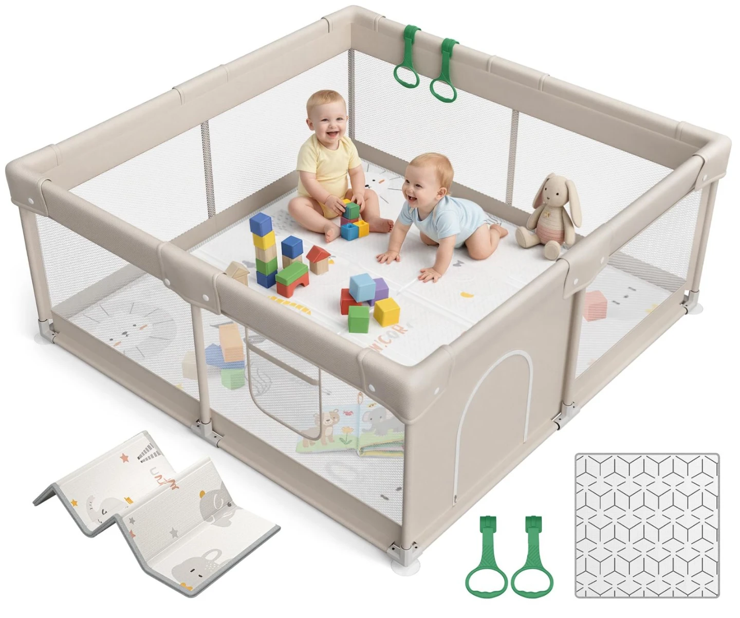 Baby Playpen for Babies with Mat - BRAND NEW