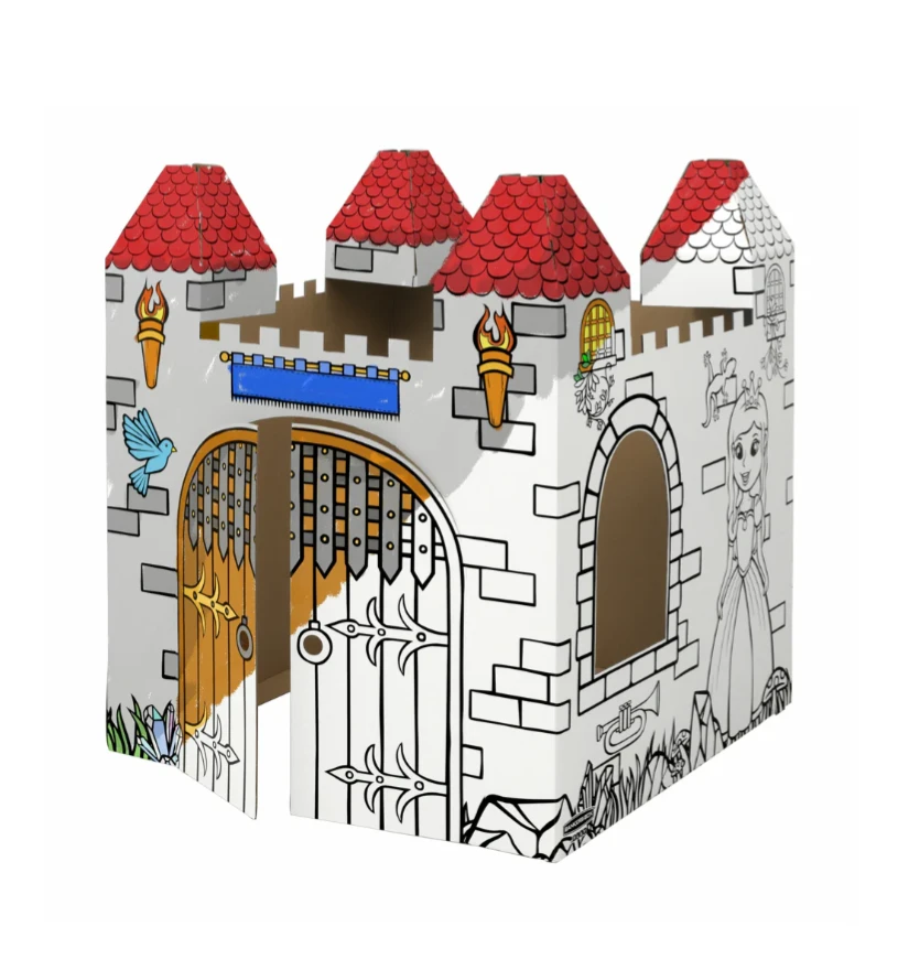 Bankers Box At Play Playhouse Castle – 37" x 37" x 43"