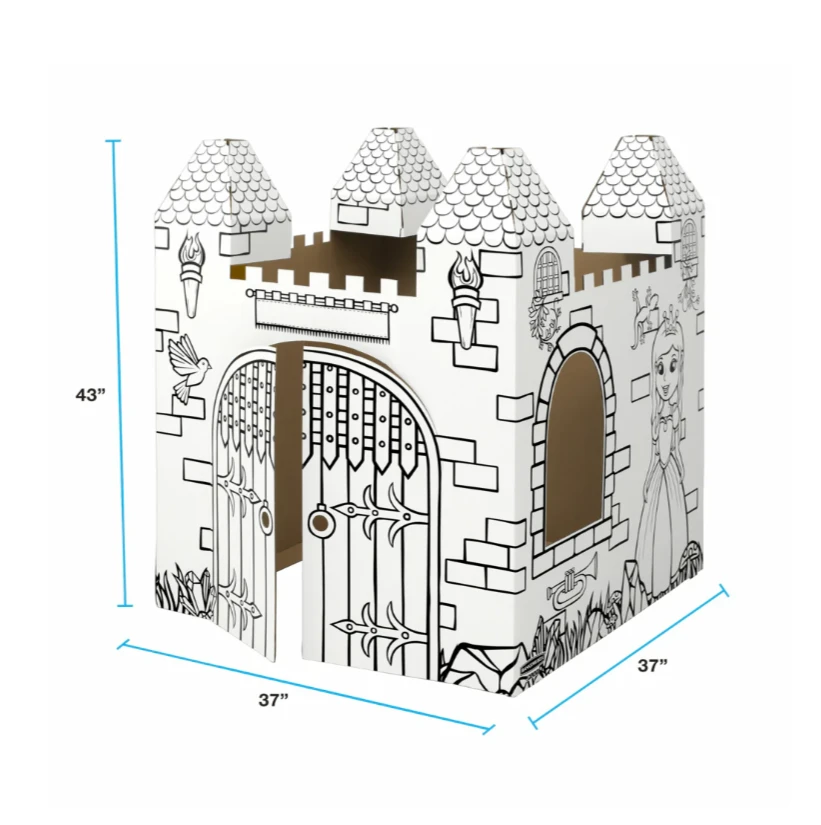Bankers Box At Play Playhouse Castle – 37" x 37" x 43" - photo 2