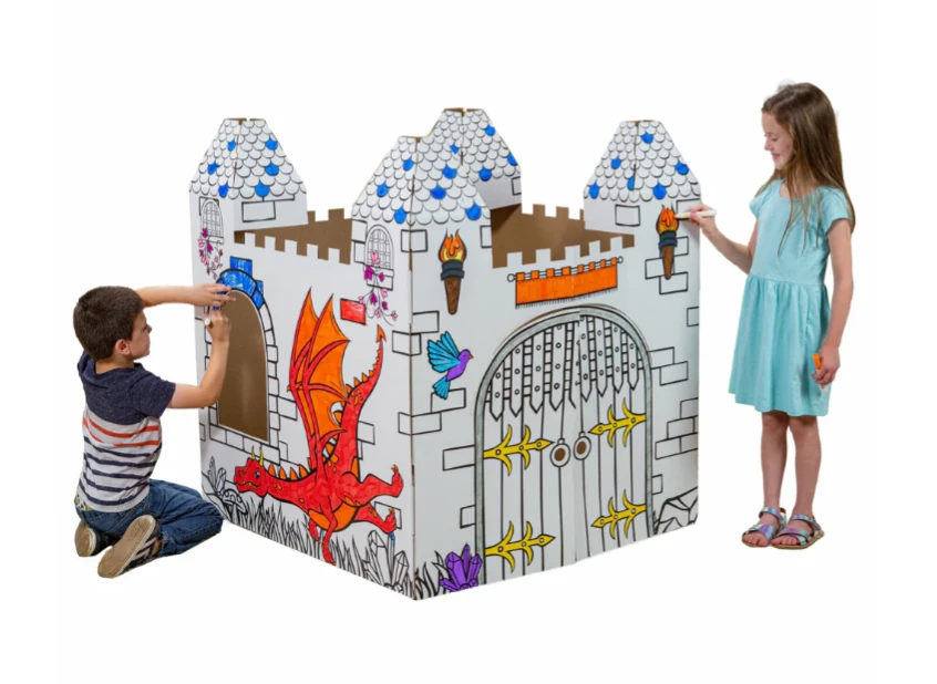 Bankers Box At Play Playhouse Castle – 37" x 37" x 43" - photo 3
