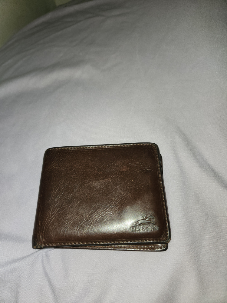 Brown Leather Bifold Wallet