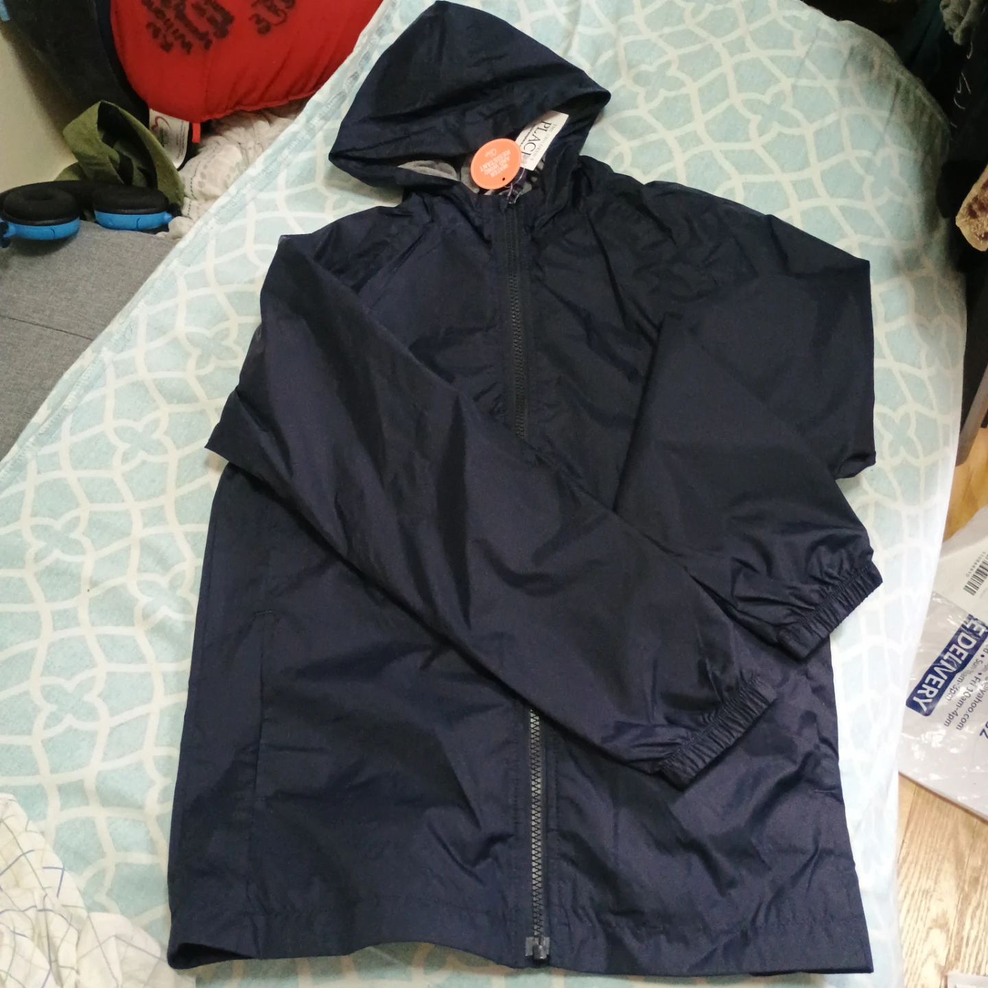 The Children's Place Navy Hooded Jacket XL - photo 2