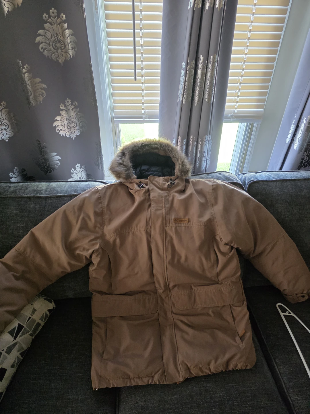 Columbia Men's Winter Parka Jacket, forest green bombers jacket