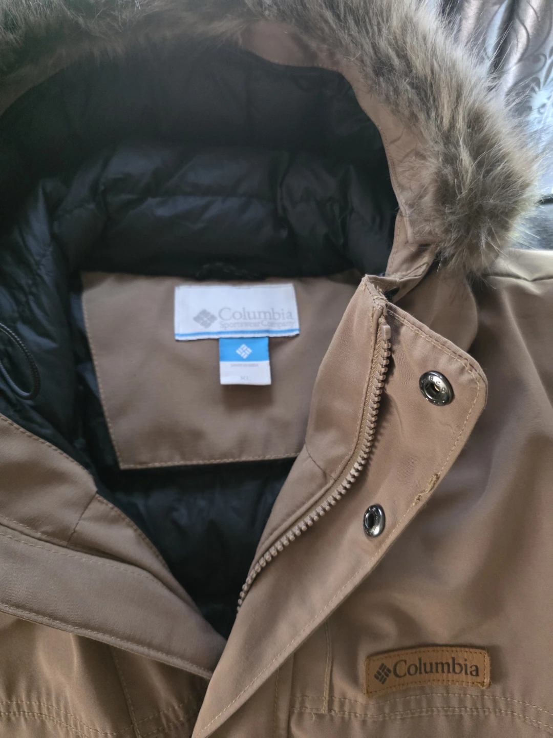 Columbia Men's Winter Parka Jacket, forest green bombers jacket - photo 2
