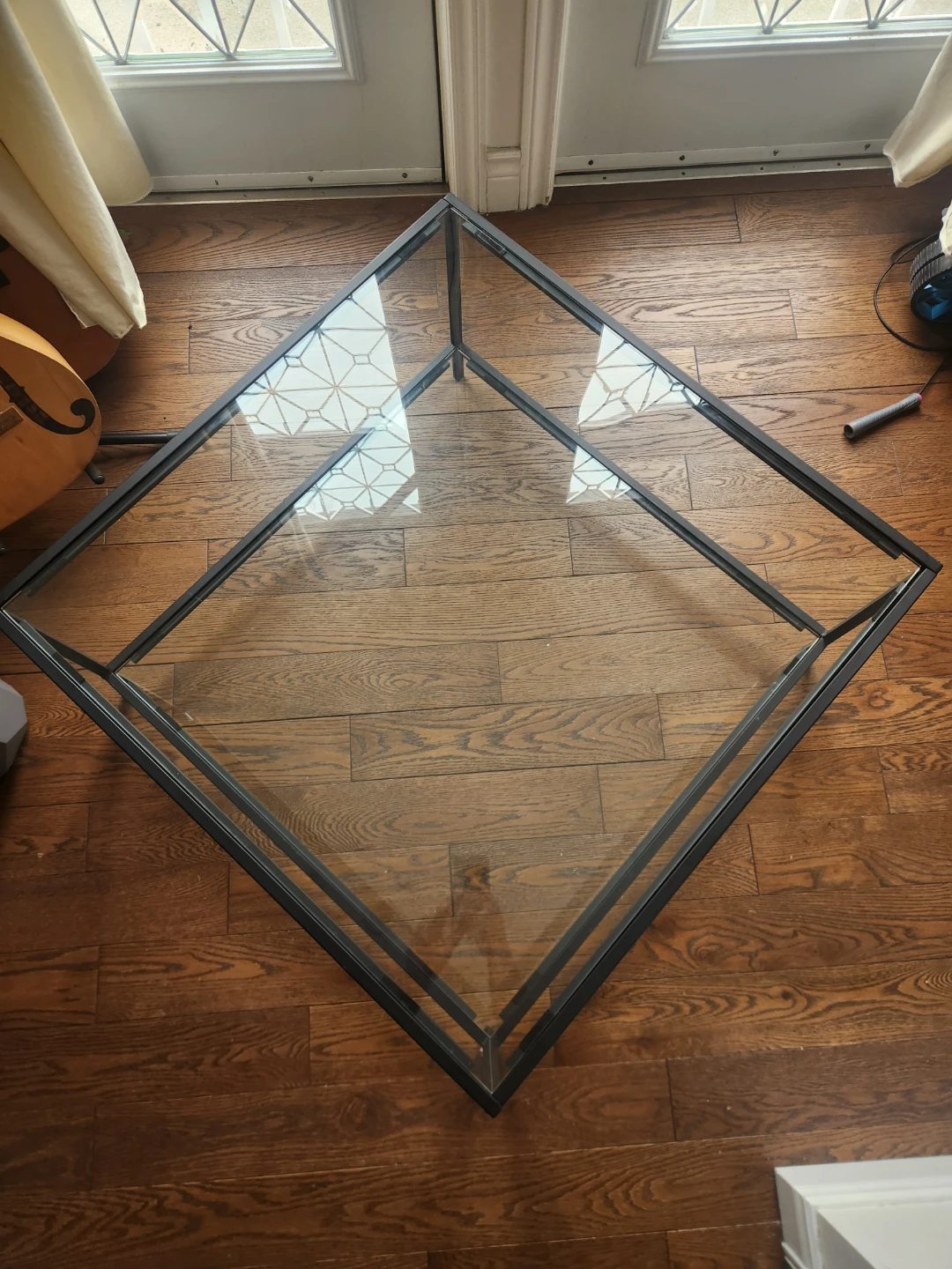 Glass Top Table  -  L. 31 1/2 "    W. 31 1/2"     H.16" - photo 5