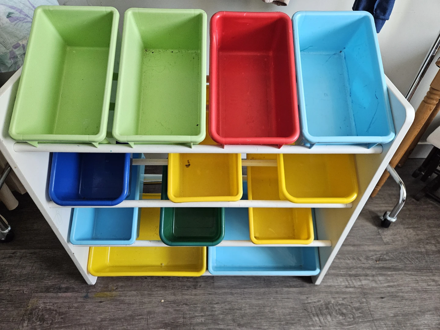Toy Organizer Storage Shelf with Bins