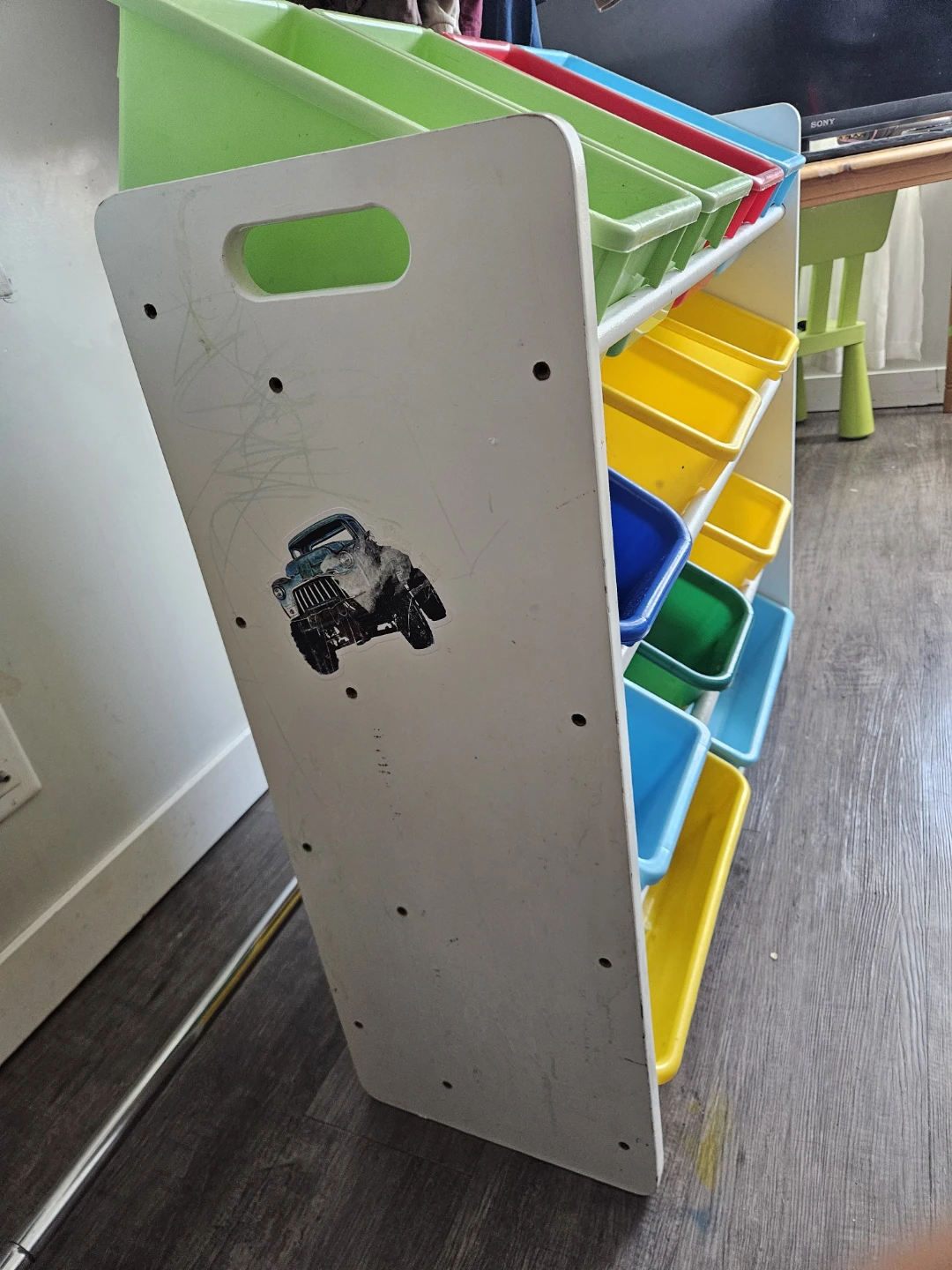 Toy Organizer Storage Shelf with Bins - photo 3