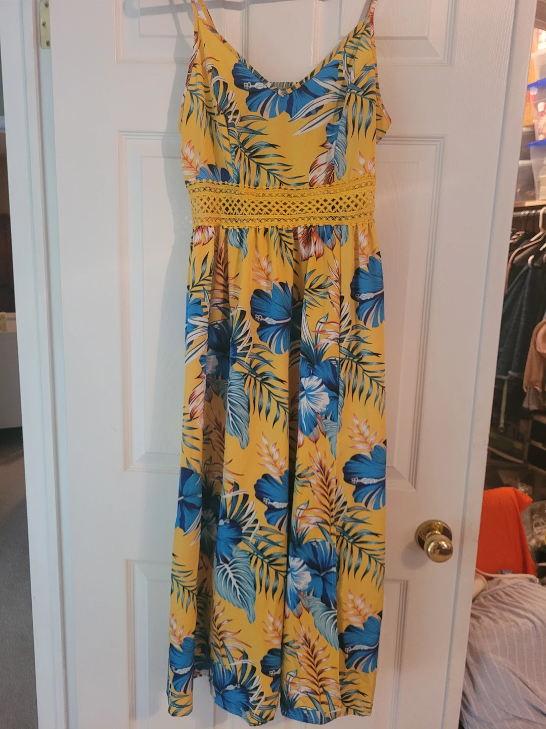 Yellow Floral Maxi Dress