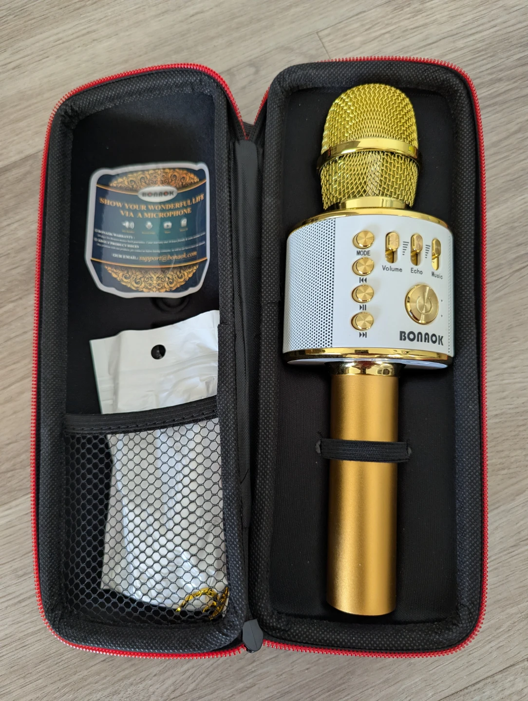 BONOK Singing Microphone with Case - photo 4