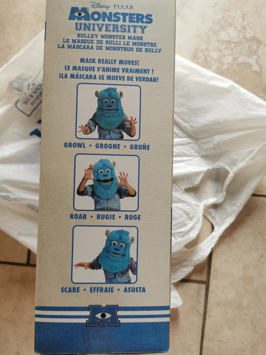 Disney Pixar Monsters University Sulley Monster Mask - photo 2