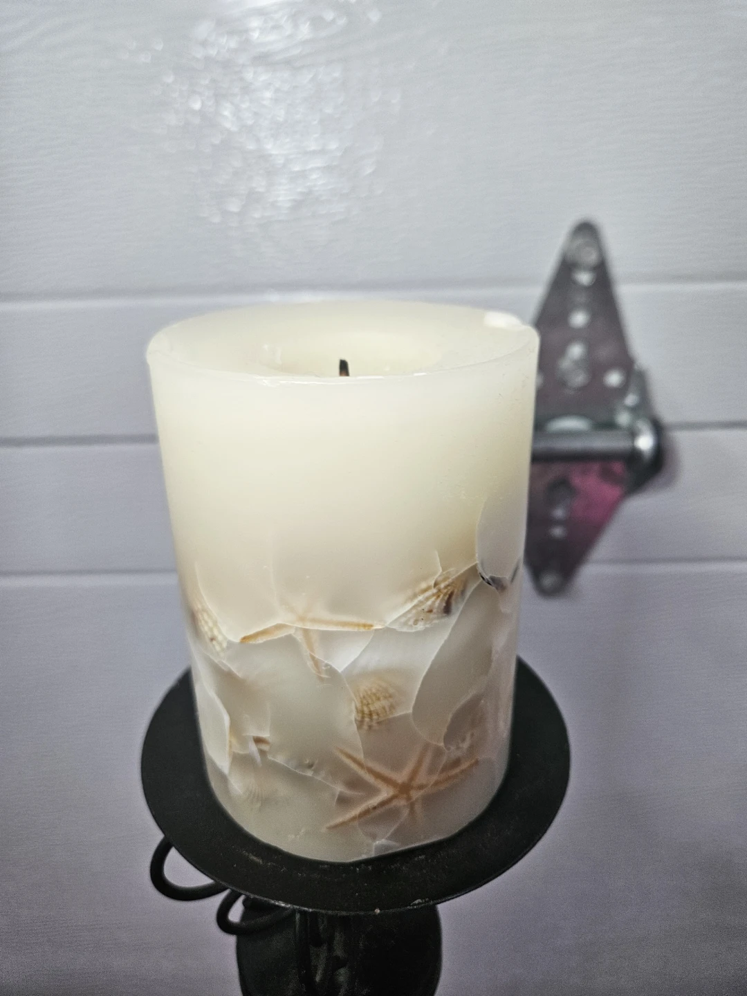Decorative Candle with Seashells - photo 2