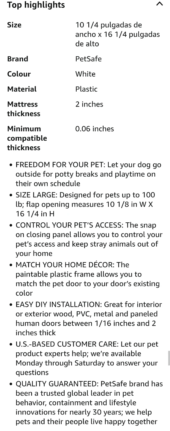 PetSafe® Large Plastic Pet Door – Dog Door - photo 5