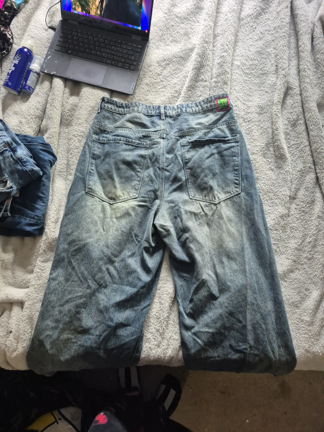 EMPYRE size 18 baggy distressed jeans - photo 2