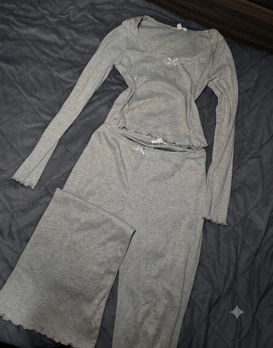 Kurious Los Angeles Grey Pajama Set